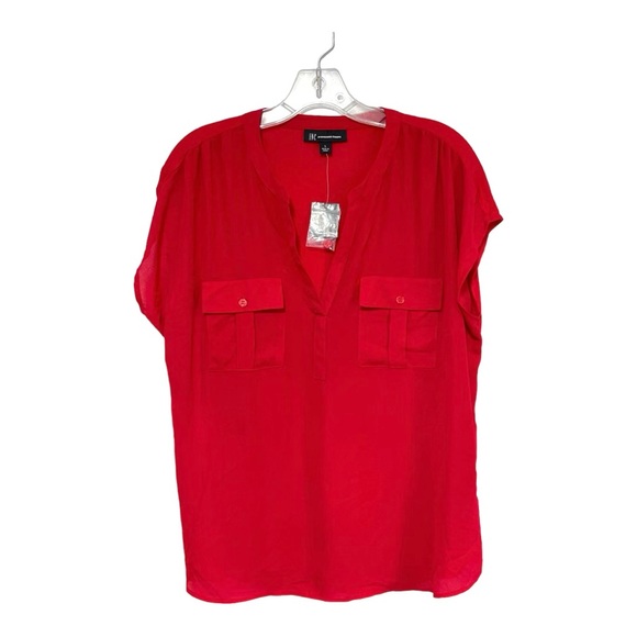 INC International Concepts Tops - NWT INC Wear to Work V Neck Pocket Blouse